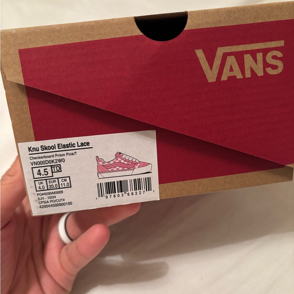 Vans Pink Checkerboard Sneakers